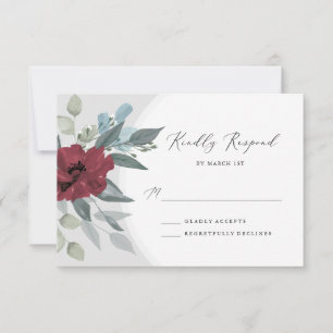 Floral Romance RSVP Card