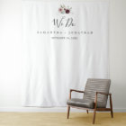 Floral Romance Wedding Photo Backdrop