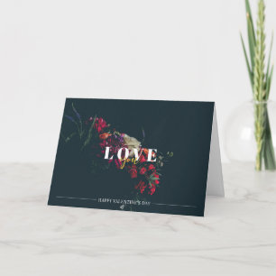 Floral Romantic Valentine Card