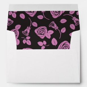 Floral Rose Background Envelope