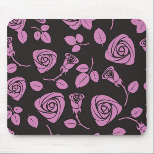 Floral Rose Background Mouse Pad