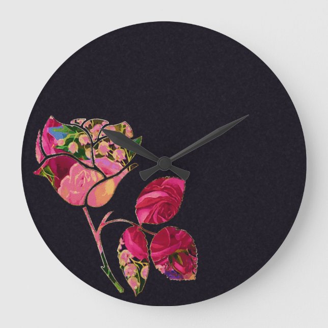 Floral Rose Clock (Front)