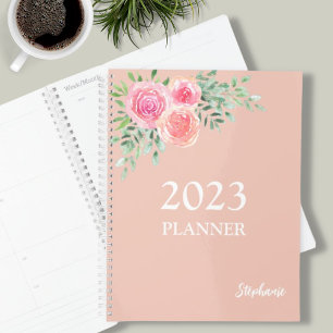 Floral Rose Gold  Planner