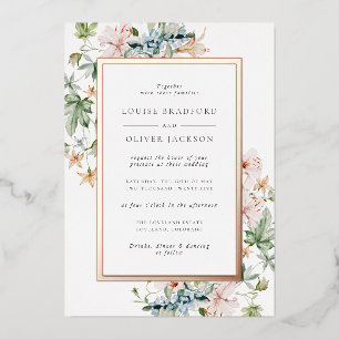 Floral Rose Gold Wedding