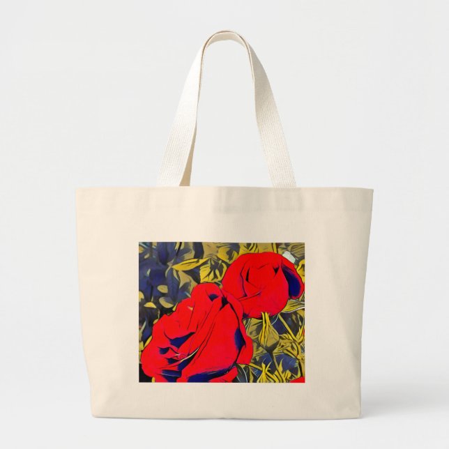 Floral Rose Tote Bag (Front)