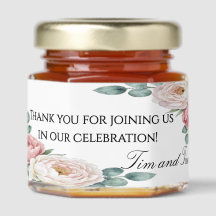 Floral Rose Wedding Honey