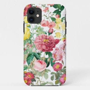 Floral Roses Vintage Spring Garden   iPhone 11 Case