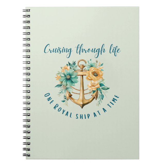 Floral Royal Notebook (Front)