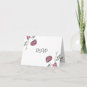 Floral RSVP cards