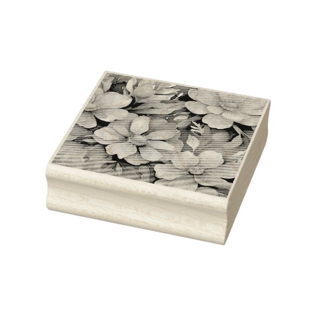 Floral Rubber Stamp (Stamp)