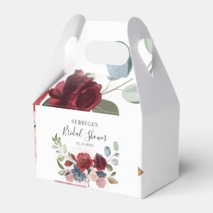 Floral Rustic Blush Bridal Shower Party Favour Box