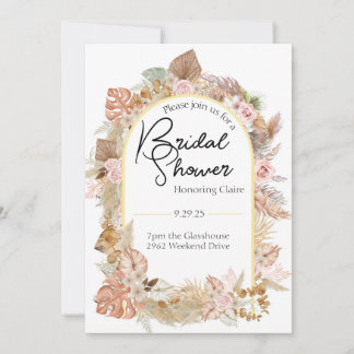 Floral Rustic Bridal Shower invitation