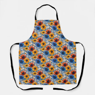  Floral rustic fashion retro pattern Apron