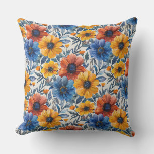 Floral rustic fashion retro pattern Cushion