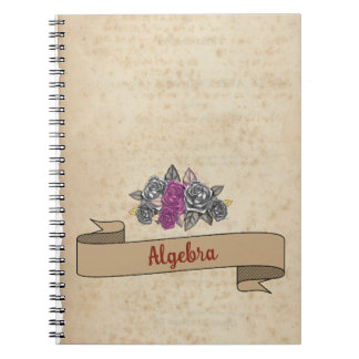 Floral Rustic Inspire School Notebook