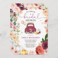 Floral Rustic Pumpkin Drive By Bridal Shower