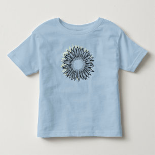 Floral Rustic Sunflower Hand Drawn Toddler T-Shirt