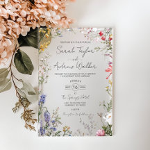 Floral Rustic Wildflowers Wedding