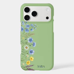 Floral Sage Green Custom Name