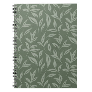 Floral Sage Green Notebook