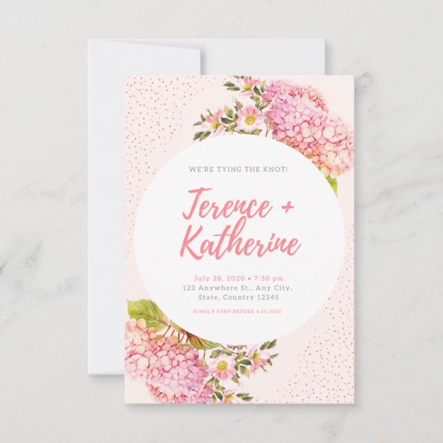 Floral Save The Card (Front)