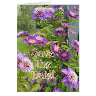 Floral Save the Date Card