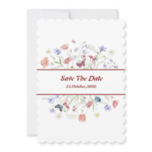 Floral "Save The Date"