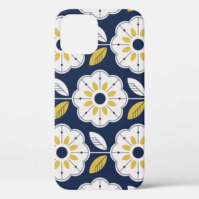 Floral Scandinavian Style Seamless Pattern Case-Mate iPhone Case (Back)