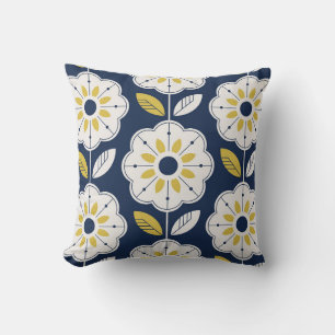Floral Scandinavian Style Seamless Pattern Cushion