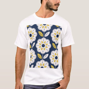 Floral Scandinavian Style Seamless Pattern T-Shirt