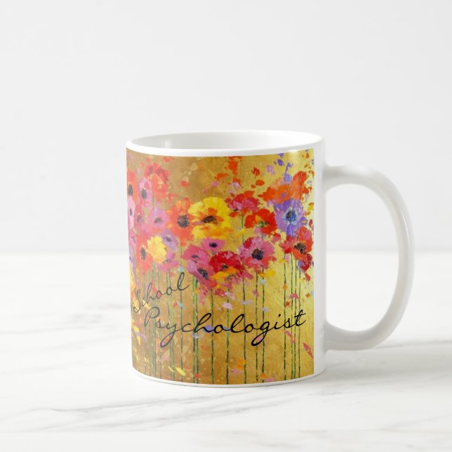 Floral School Psychologist Mug (Right)