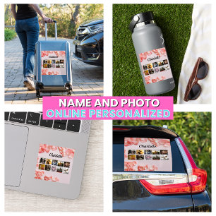 Floral Script Best Mum Ever Mother's Photo Collage