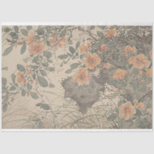 Floral Script Furniture Decoupage Paper