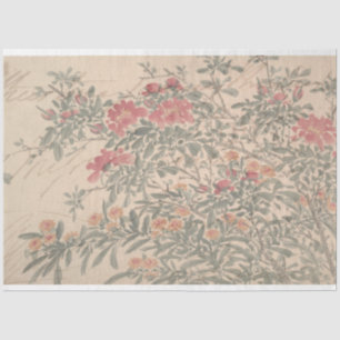 Floral Script Furniture Decoupage Paper