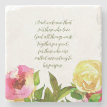 Floral Scripture Romans 8:28