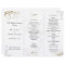 Floral Scrollwork Wedding Program Template