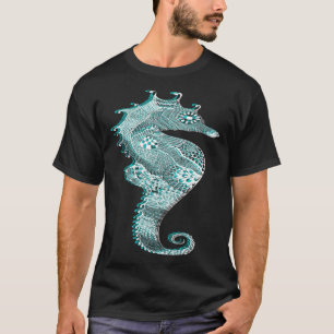 Floral Seahorse Nautical T-Shirt