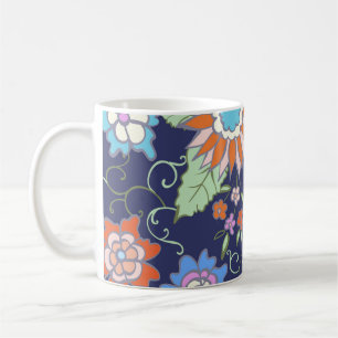 Floral seamless background pattern spring - summer coffee mug