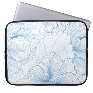 Floral seamless background. pattern with beautiful laptop sleeve