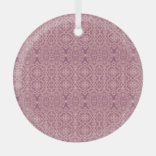 Floral Seamless: Beautiful Pattern Background Glass Tree Decoration