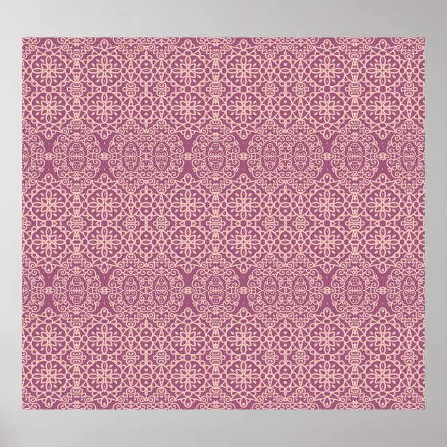 Floral Seamless: Beautiful Pattern Background Poster (Front)