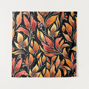 Floral seamless pattern. Autumn background with go Tapestry