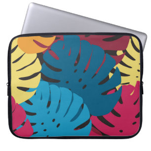 Floral seamless pattern. Background from bright le Laptop Sleeve
