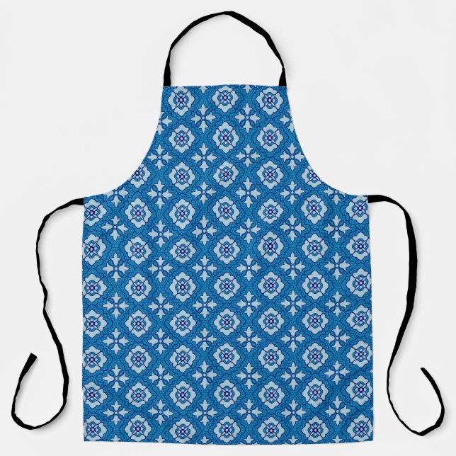 Floral seamless pattern, background In art nouveau Apron (Front)
