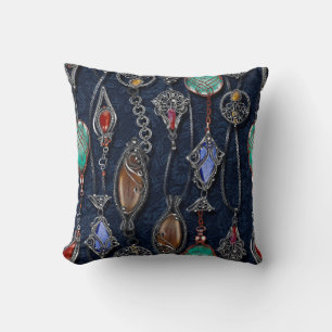 Floral seamless pattern, background In art nouveau Cushion