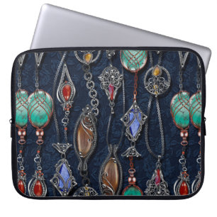 Floral seamless pattern, background In art nouveau Laptop Sleeve