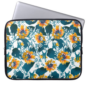Floral seamless pattern, background In art nouveau Laptop Sleeve