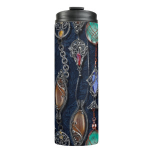 Floral seamless pattern, background In art nouveau Thermal Tumbler