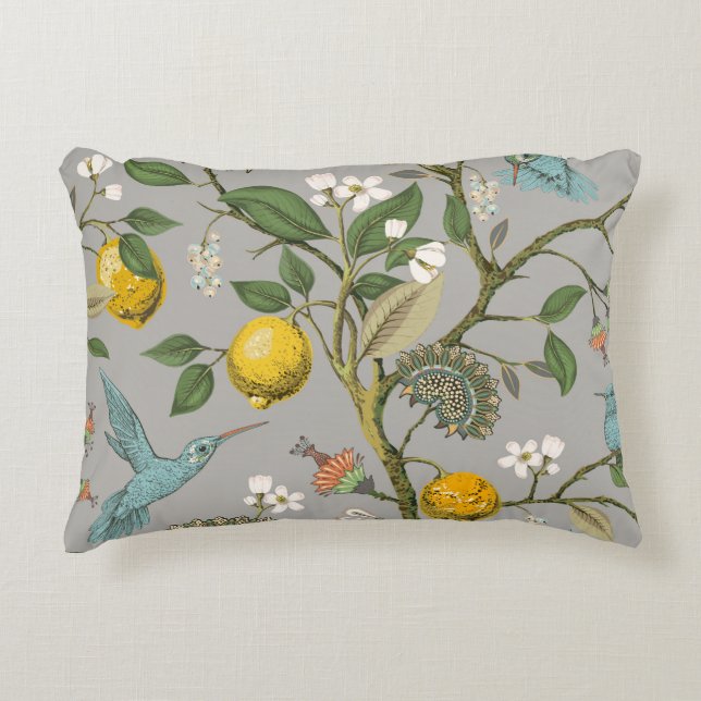 Floral seamless pattern. Botanical wallpaper. Plan Decorative Cushion (Front)