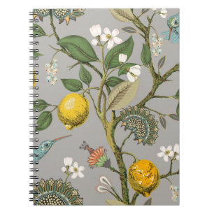 Floral seamless pattern. Botanical wallpaper. Plan Notebook